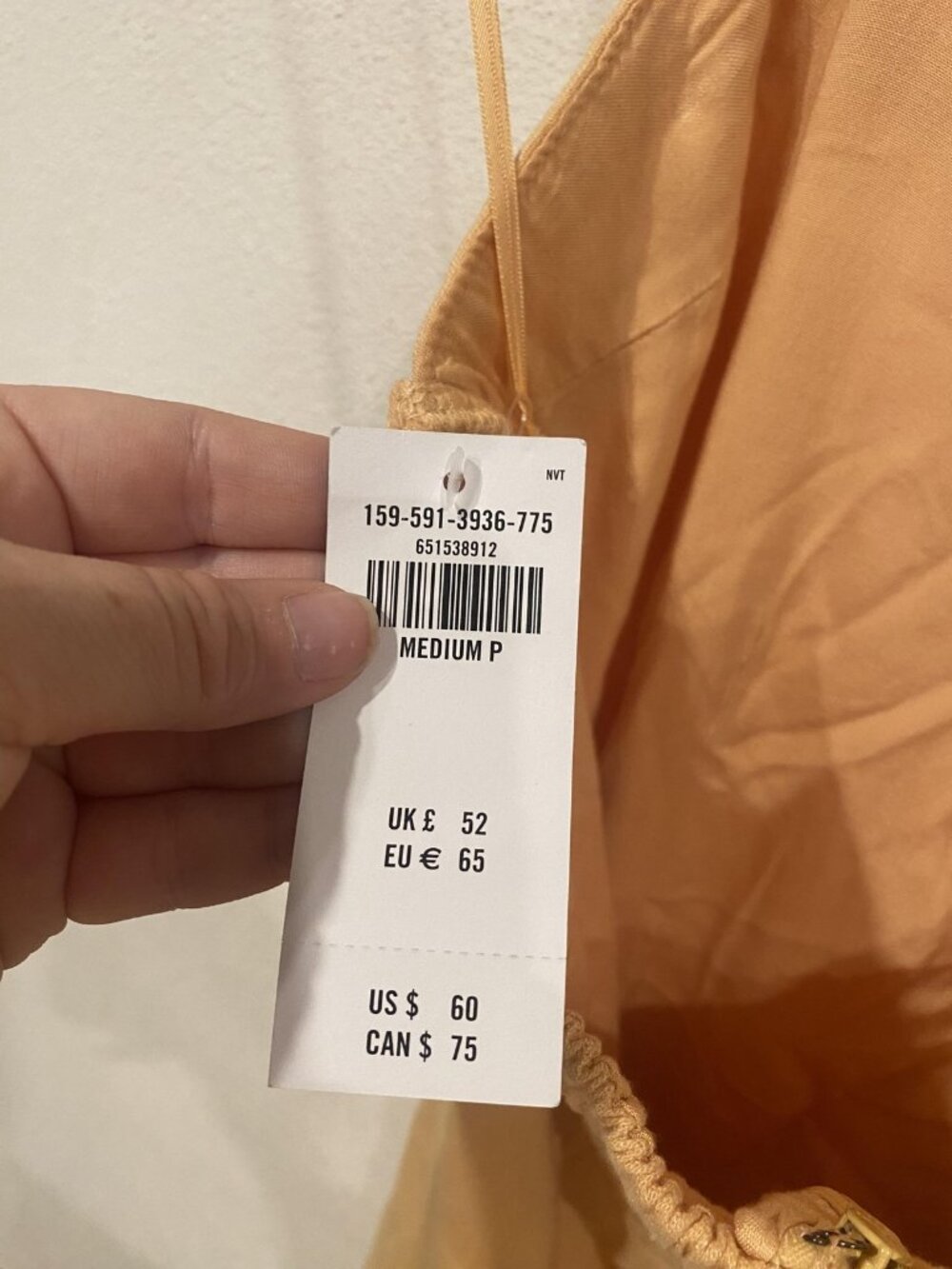 Abercrombie & Fitch Dress Womens Medium Petite Orange Slip Mini - Picture 4 of 5